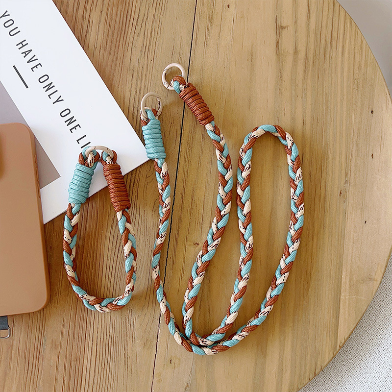 Lanyard universal pentru telefon din poliester cu cataramă metalică, design simplu