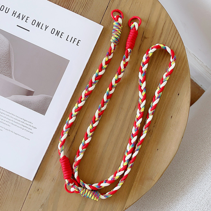 Lanyard universal pentru telefon din poliester cu cataramă metalică, design simplu