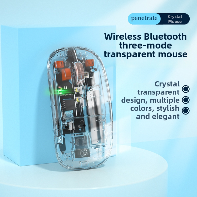 Bluetooth bezdrôtová myš s 6 tlačidlami, 2500 DPI, dvojmódové pripojenie (2,4G/Bluetooth), dosah až 10 m, kompatibilná s notebookmi