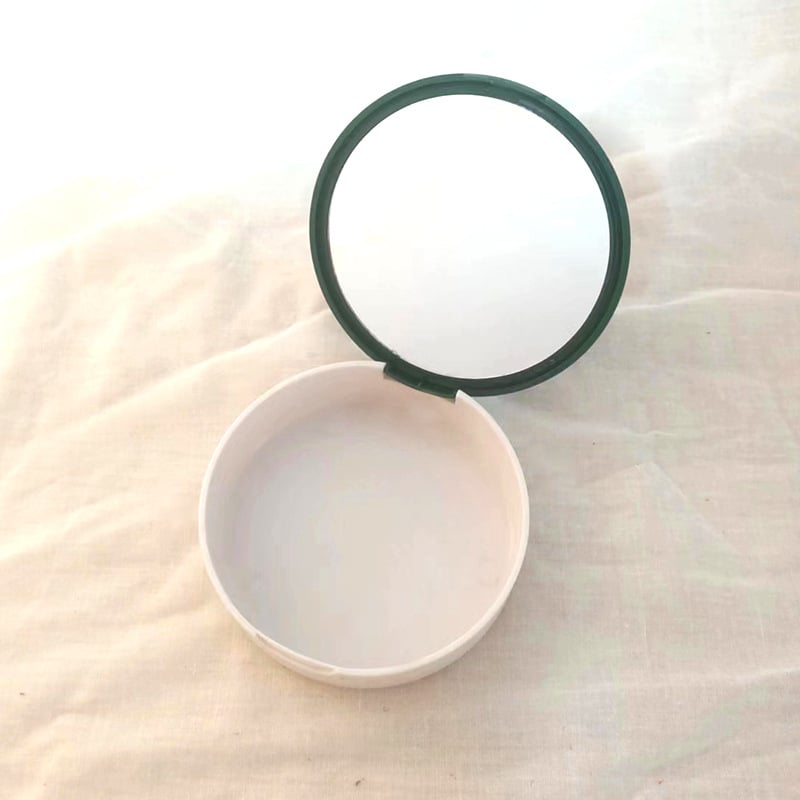 Кръгла огледална кутия за бижута за пътуване с вътрешни отделения, преносима настолна кутия за бижута, прахо- и влагоустойчива, антиоксидантна защита, модел CY1009, тегло 110 g