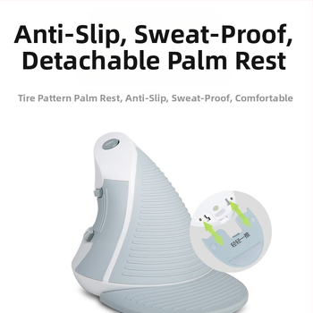 Вертикална USB ергономична мишка, 5 бутона, оптичен сензор, модел M618