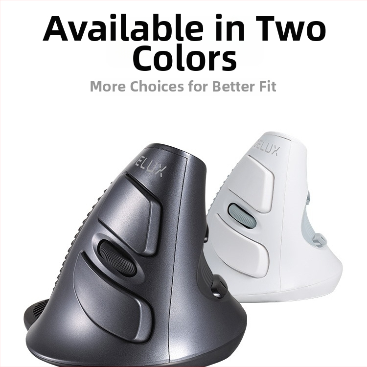 Vertikaalne USB-ergonoomiline hiir, 5 nupud, optiline sensor, mudel M618