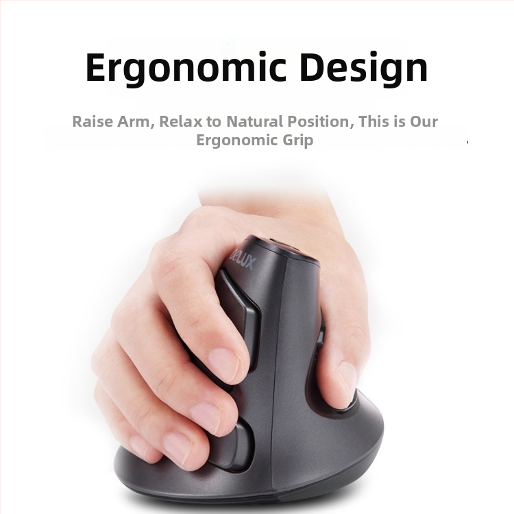 Vertikaalne USB-ergonoomiline hiir, 5 nupud, optiline sensor, mudel M618