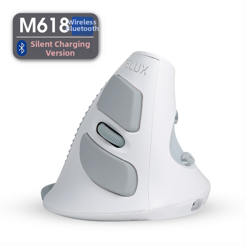 Вертикална USB ергономична мишка, 5 бутона, оптичен сензор, модел M618