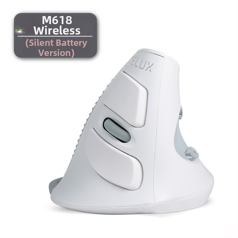 Вертикална USB ергономична мишка, 5 бутона, оптичен сензор, модел M618