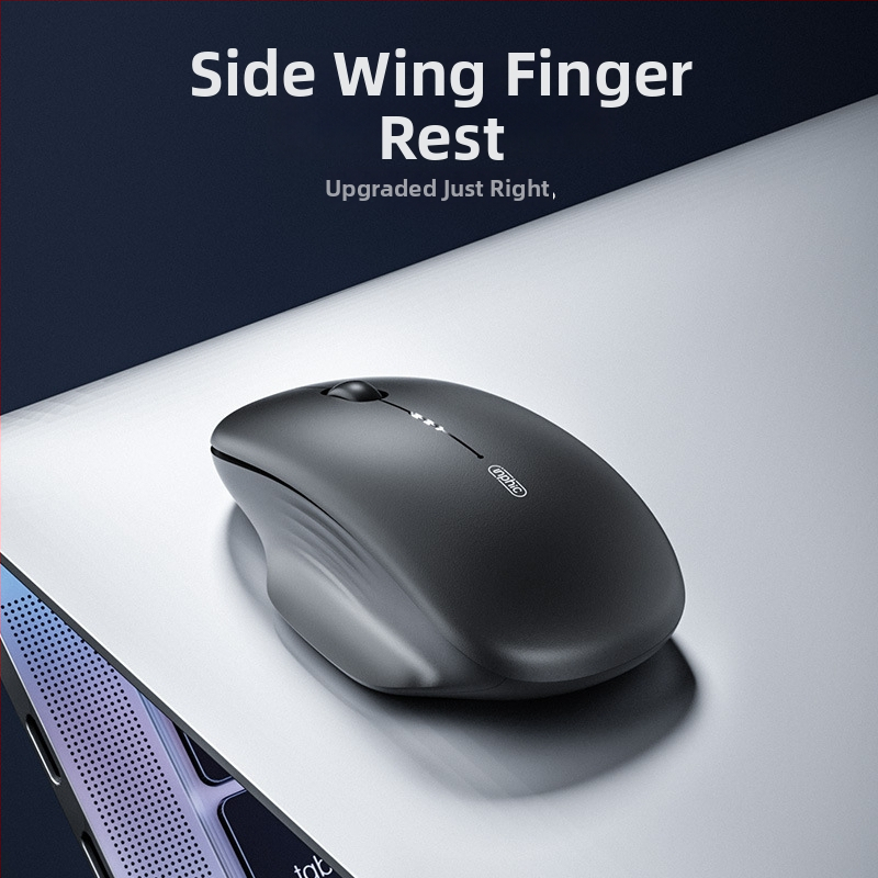 Inphic M1 втора генерация безжична мишка – тиха работа, USB-C презареждане, ергономичен дизайн, 2.4 GHz