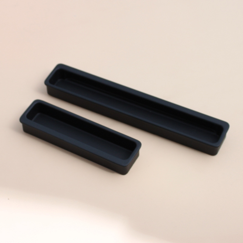 Aluminijski skriveni ugrađeni držač za ormare, ladice i vrata ormara (Materijal: aluminij; Stil: moderni minimalistički; Premaz: oksidacija)