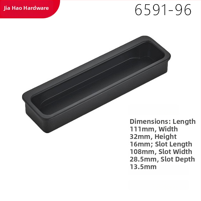 Aluminijski skriveni ugrađeni držač za ormare, ladice i vrata ormara (Materijal: aluminij; Stil: moderni minimalistički; Premaz: oksidacija)
