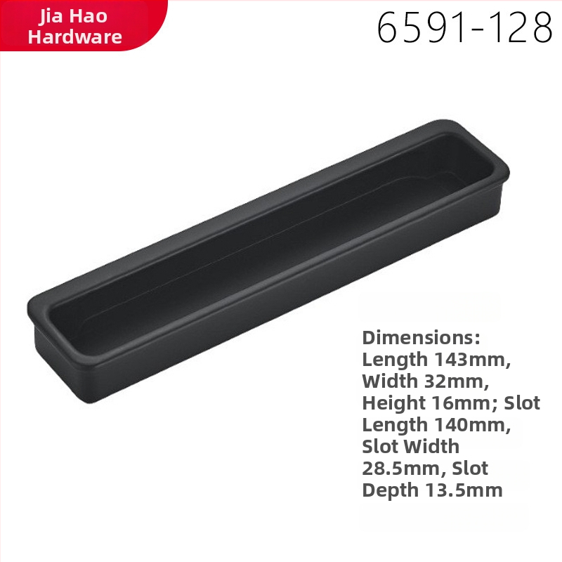 Aluminijski skriveni ugrađeni držač za ormare, ladice i vrata ormara (Materijal: aluminij; Stil: moderni minimalistički; Premaz: oksidacija)
