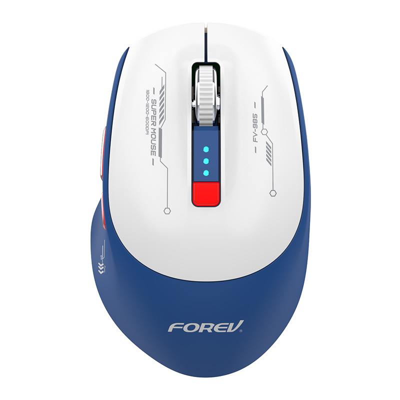 FOREV Bežična gaming miša, 1600dpi, 5 tipki, 2,4GHz USB bežična veza, USB sučelje, punjiva