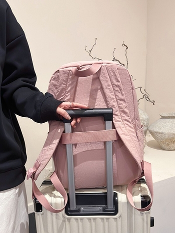 Unisex obchodný cestovný batoh, veľká kapacita, nylon, viac vreciek, vhodný pre 13-palcový notebook, Unisex