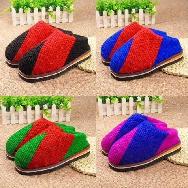 Rankų darbo vilnonės namų šlepetės, odinė įdėklė, vulkanizuotas gumos padas, lengvos ir patvarios