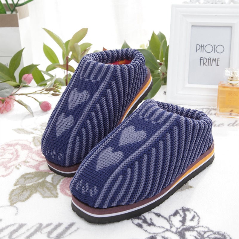 Rankų darbo vilnonės namų šlepetės, odinė įdėklė, vulkanizuotas gumos padas, lengvos ir patvarios