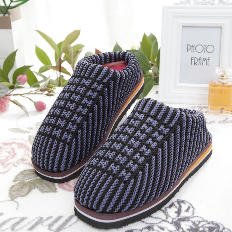 Rankų darbo vilnonės namų šlepetės, odinė įdėklė, vulkanizuotas gumos padas, lengvos ir patvarios