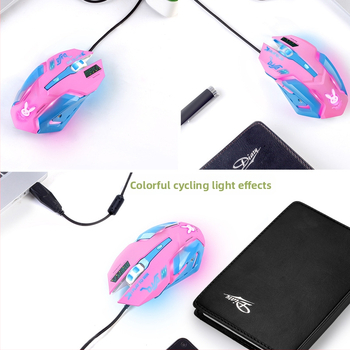 Sobebetter VMO-161 Drôtová optická herná myš, USB, 3200 DPI, 6 tlačidiel, ergonomický dizajn, 4 úrovne DPI