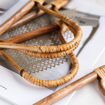 DIY υφαντή λαβή τσάντας — μέταλλο, κομψό στυλ ώριμης γυναίκας, σχέδιο: άλλο