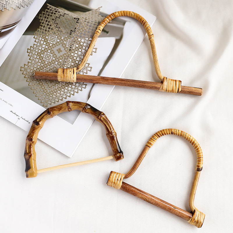 DIY υφαντή λαβή τσάντας — μέταλλο, κομψό στυλ ώριμης γυναίκας, σχέδιο: άλλο