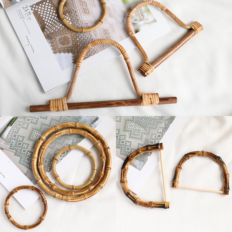 DIY υφαντή λαβή τσάντας — μέταλλο, κομψό στυλ ώριμης γυναίκας, σχέδιο: άλλο