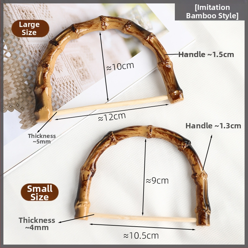 DIY υφαντή λαβή τσάντας — μέταλλο, κομψό στυλ ώριμης γυναίκας, σχέδιο: άλλο