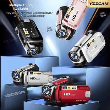 Kompaktiška skaitmeninė rankinė kamera su atverčiamu pasukamu ekranu selfiams; 16 MP CCD jutiklis, 16x optinis priartinimas, optinis vaizdo stabilizavimas