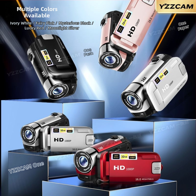 Kompaktne digitaalne käekamera pöörleva ekraaniga selfide jaoks; 16 MP CCD-sensor, 16x optiline suum, pildistabiliseerimine