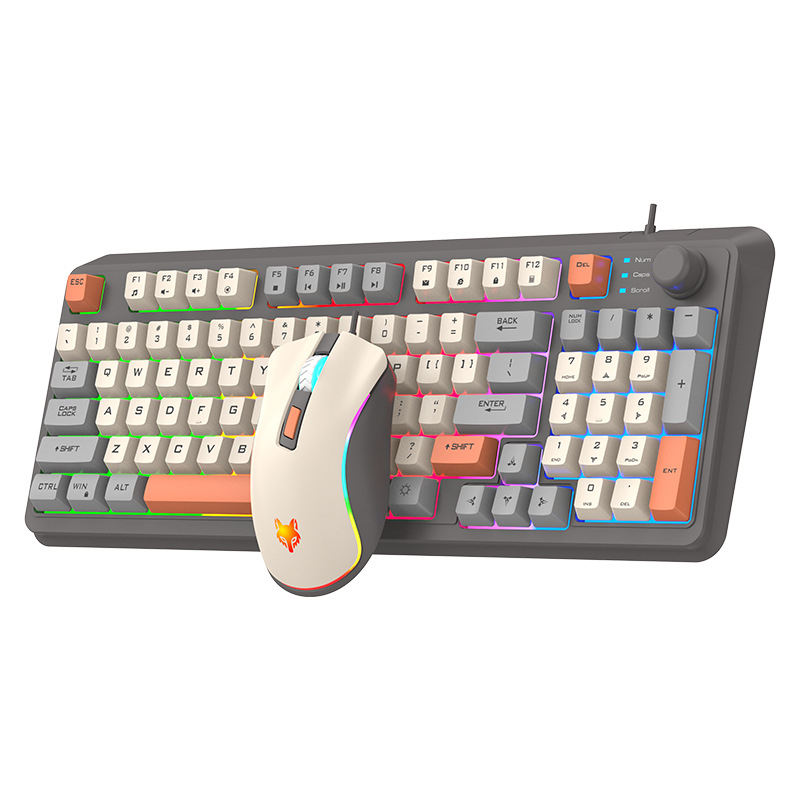 Žičana gaming tipkovnica s mehaničkim dojmom, RGB pozadinsko osvjetljenje, 88–98 tipki, USB, duljina kabela 1,5 m