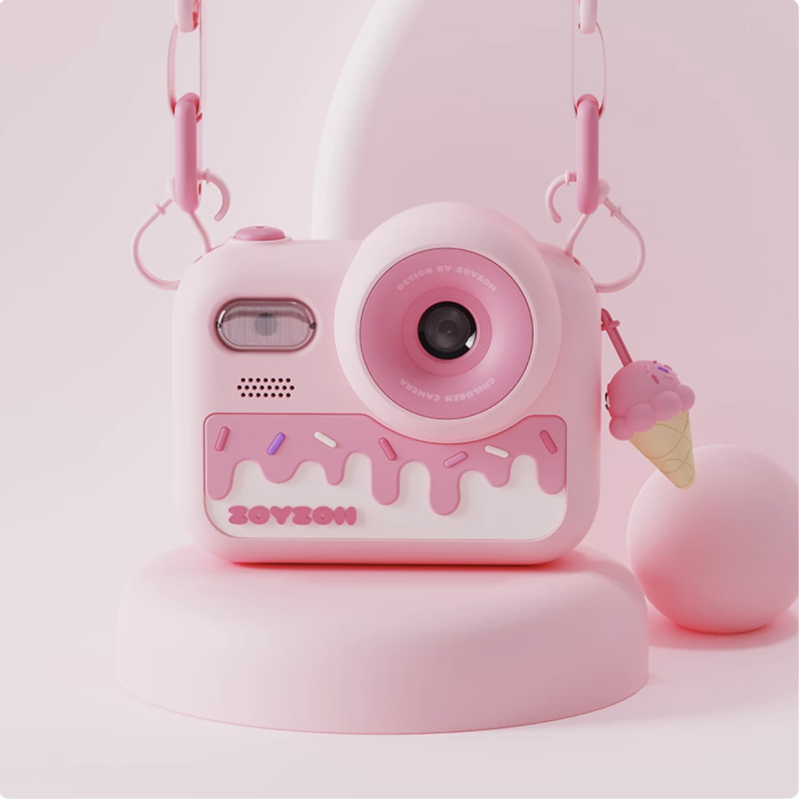 Детска камера-играчка с 3,0-инчов LCD, резолюция 4800 пиксела, съхранение на карта памет, батерия 1000mAh, снимане и видеозапис, непрекъснат режим на снимане