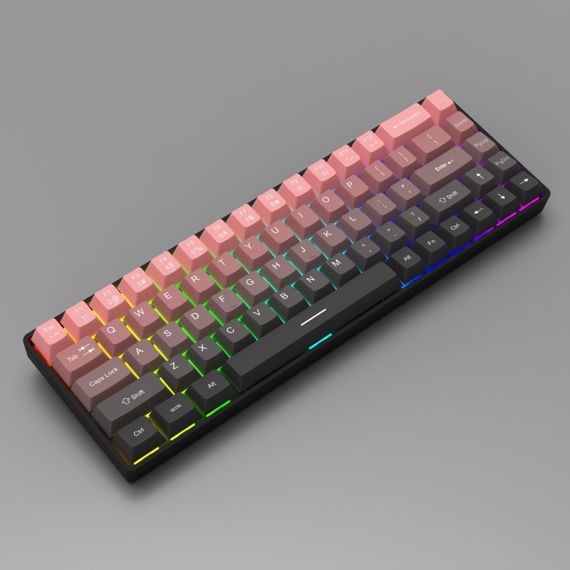 GK68 mehanička tipkovnica, žično i Bluetooth bežično povezivanje, RGB pozadinsko osvjetljenje, vodootporna konstrukcija, ABS kućište