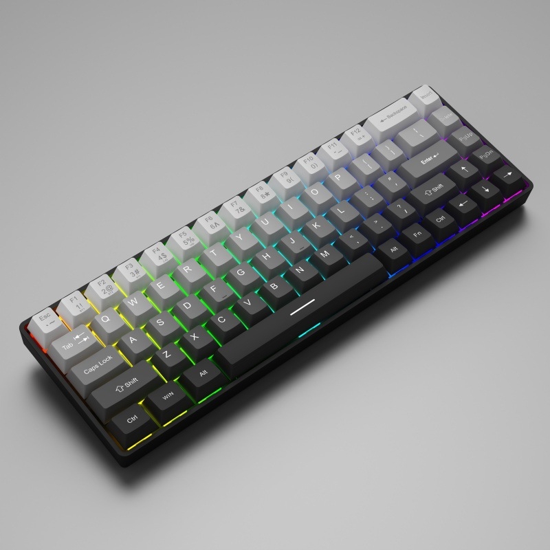 GK68 mehanička tipkovnica, žično i Bluetooth bežično povezivanje, RGB pozadinsko osvjetljenje, vodootporna konstrukcija, ABS kućište