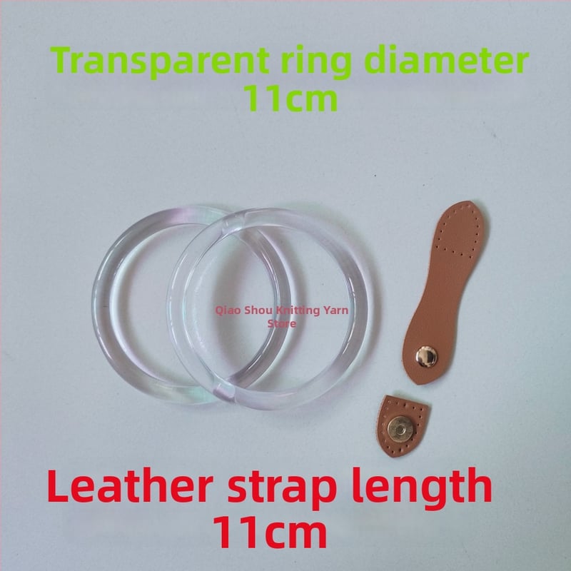 Χειροποίητο αξεσουάρ για τσάντες - μαγνητικό δερμάτινο κούμπωμα, κυκλικό διαφανές στοιχείο, πλεκτό υλικό με κοχύλι