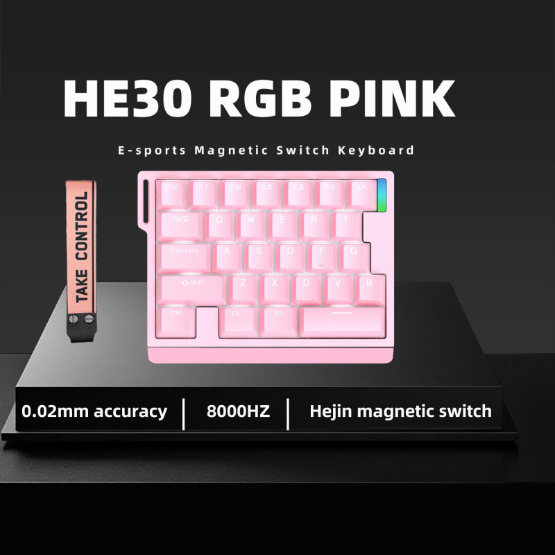 Jednoručna numerička tipkovnica s magnetskom osi, 8K RGB pozadinsko osvjetljenje, žičana gaming tipkovnica