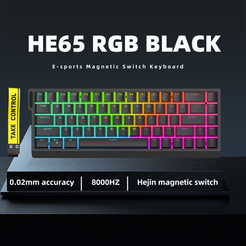 Jednoručna numerička tipkovnica s magnetskom osi, 8K RGB pozadinsko osvjetljenje, žičana gaming tipkovnica