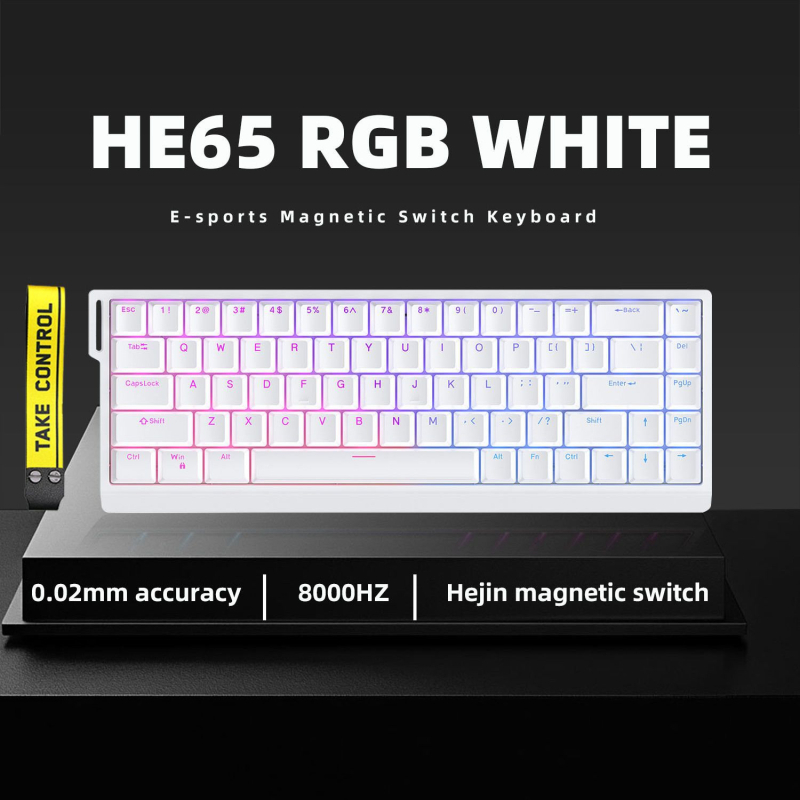 Jednoručna numerička tipkovnica s magnetskom osi, 8K RGB pozadinsko osvjetljenje, žičana gaming tipkovnica