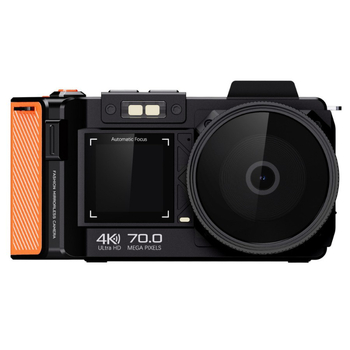 All-in-One 4K Skaitmeninė kamera su CMOS jutikliu, dvigubas ekranas 3.54in/1.54in, Wi‑Fi, naktinis matymas