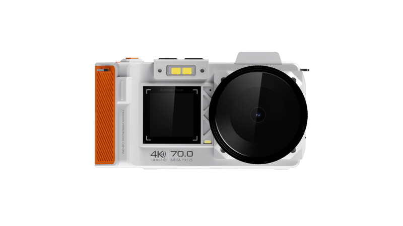 All-in-One 4K Skaitmeninė kamera su CMOS jutikliu, dvigubas ekranas 3.54in/1.54in, Wi‑Fi, naktinis matymas