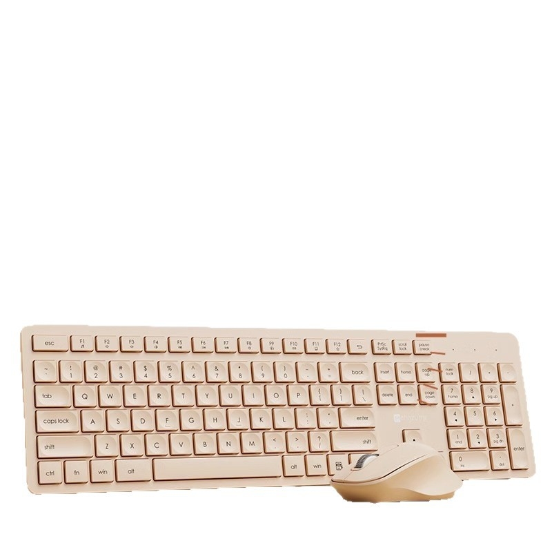 Ultra tenký bezdrôtový set klávesnice a myši – tiché písanie, univerzálna kompatibilita, PBT plast