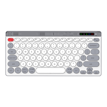 Πληκτρολόγιο Bluetooth με 87 πλήκτρα, επαναφορτιζόμενη μπαταρία, παγκόσμια συμβατότητα, πλήκτρα με μηχανισμό ψαλιδιού, ABS πλαστικό σώμα