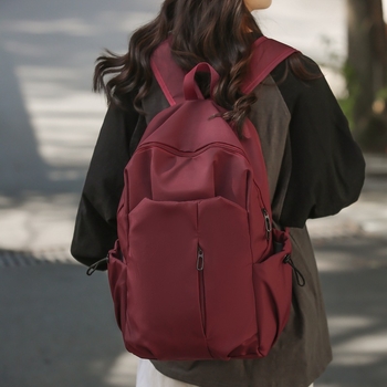 Unisex nylon ruksak, prozračan, za 15-inčni prijenosnik, ispod 20 L, remeni s jastucima zraka, gradski minimalistički stil, Zima 2023