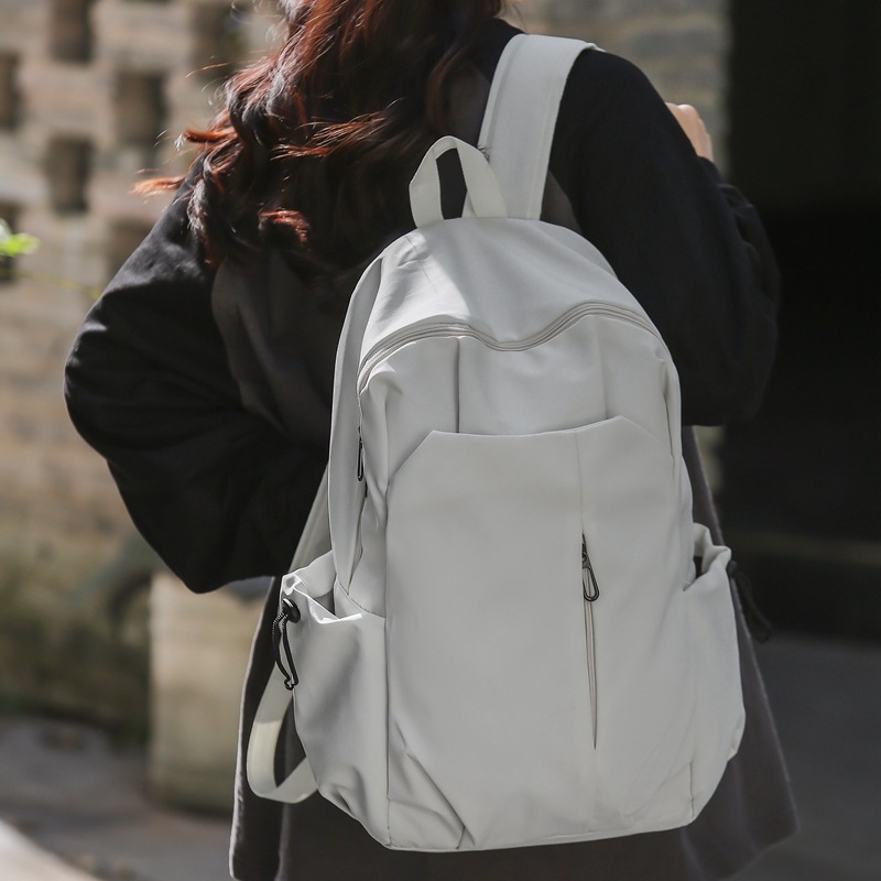 Unisex nylon ruksak, prozračan, za 15-inčni prijenosnik, ispod 20 L, remeni s jastucima zraka, gradski minimalistički stil, Zima 2023
