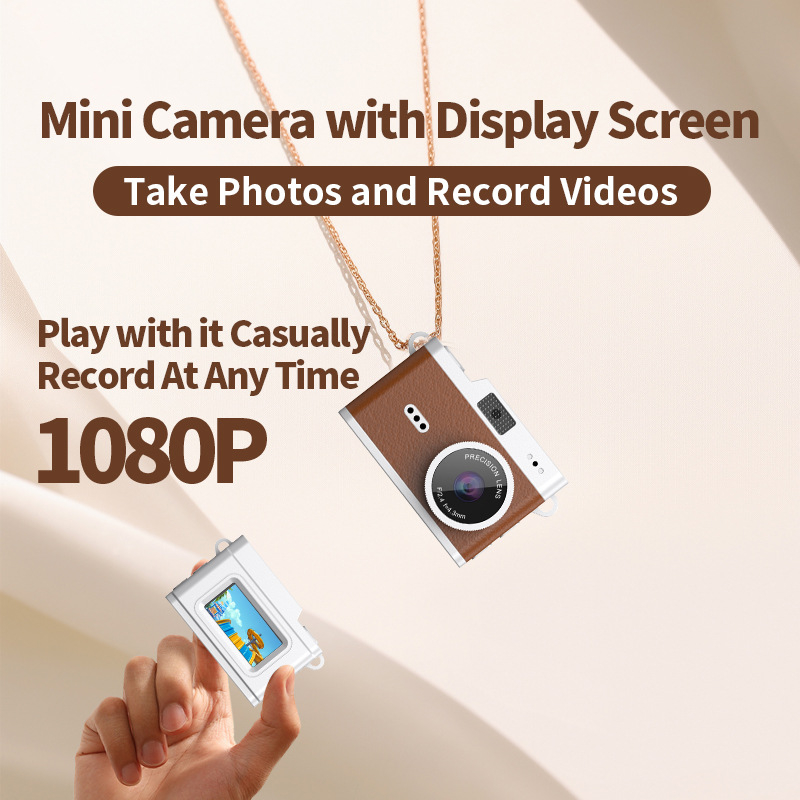 X5 μίνι κάμερα με περισκοπικό φακό — 8MP CMOS αισθητήρας, 0,96 ιντσών LCD, 4x ψηφιακό ζουμ, αποθήκευση σε TF κάρτα