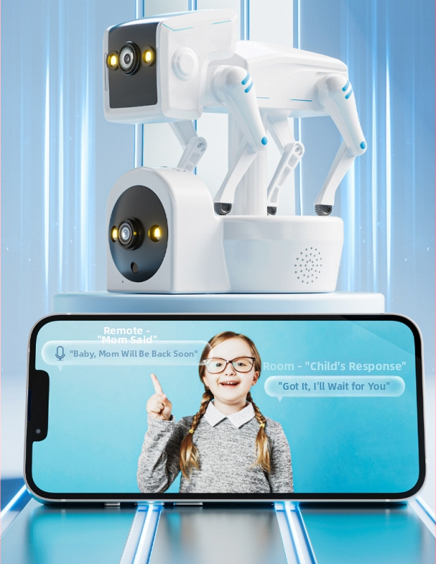 Inteliģenta iekšējā kamera 1080p, 3.6mm objektīvs, nakts redze, divu ekrānu skatījums, vadība ar lietotni