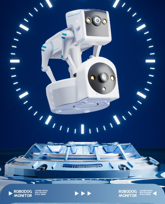 Inteliģenta iekšējā kamera 1080p, 3.6mm objektīvs, nakts redze, divu ekrānu skatījums, vadība ar lietotni