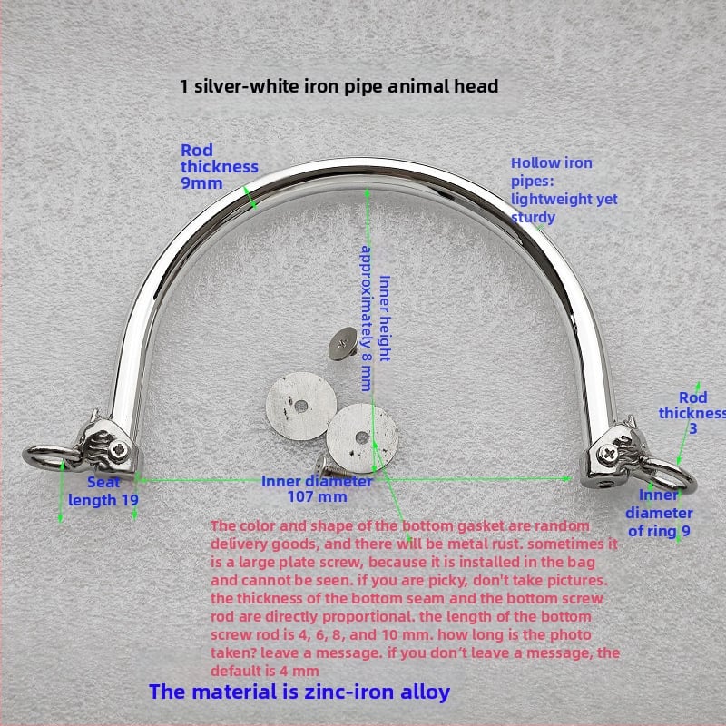 Σετ εξαρτημάτων τσάντας: κυκλικές και ημικυκλικές λαβές, κούφιες λαβές, μεταλλικές σταθερές λαβές, αξεσουάρ με χάντρες μπαμπού και δαχτυλίδια μεταφοράς — Άνοιξη 2024.