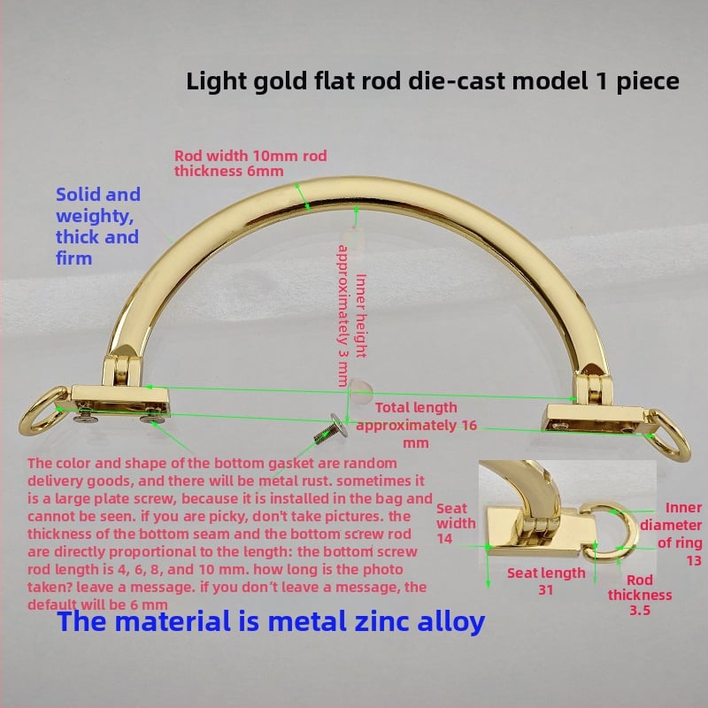 Σετ εξαρτημάτων τσάντας: κυκλικές και ημικυκλικές λαβές, κούφιες λαβές, μεταλλικές σταθερές λαβές, αξεσουάρ με χάντρες μπαμπού και δαχτυλίδια μεταφοράς — Άνοιξη 2024.