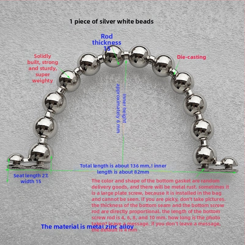 Σετ εξαρτημάτων τσάντας: κυκλικές και ημικυκλικές λαβές, κούφιες λαβές, μεταλλικές σταθερές λαβές, αξεσουάρ με χάντρες μπαμπού και δαχτυλίδια μεταφοράς — Άνοιξη 2024.