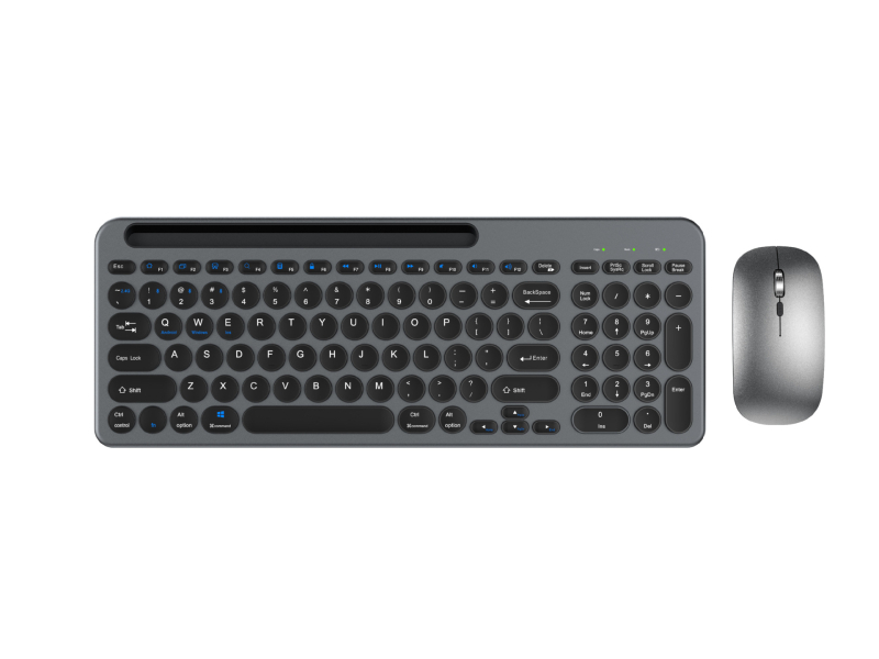 Sada klávesnice a myši so tri režimami, dobíjateľná, tichá, bezdrôtová Bluetooth 2.4G — 105 kláves, Plug-and-Play