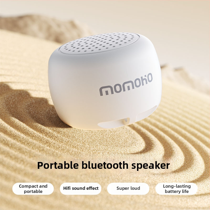 Prenosný Bluetooth reproduktor – kompaktný vonkajší mini reproduktor (Bluetooth 5.0, 2W, dosah 10 m, frekvenčné pásmo 150Hz–16kHz, USB nabíjanie)
