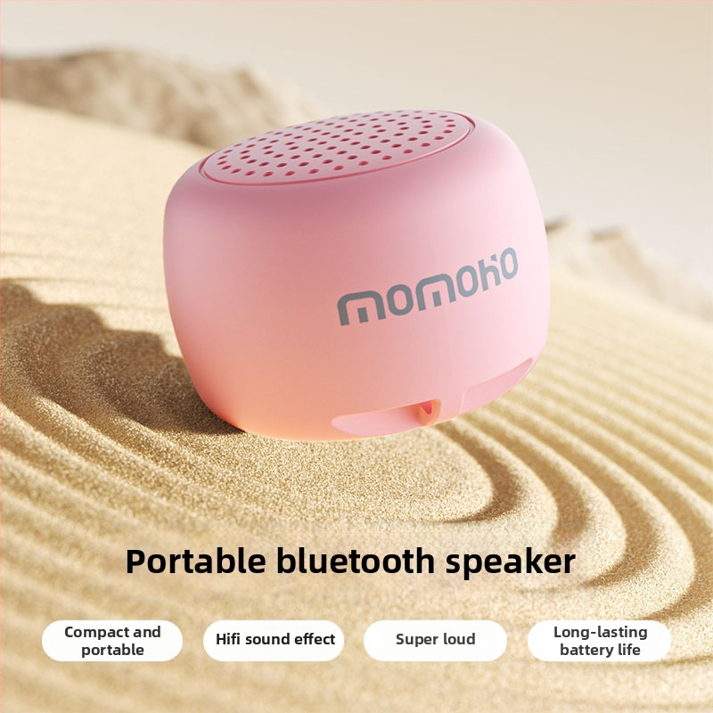Prenosný Bluetooth reproduktor – kompaktný vonkajší mini reproduktor (Bluetooth 5.0, 2W, dosah 10 m, frekvenčné pásmo 150Hz–16kHz, USB nabíjanie)