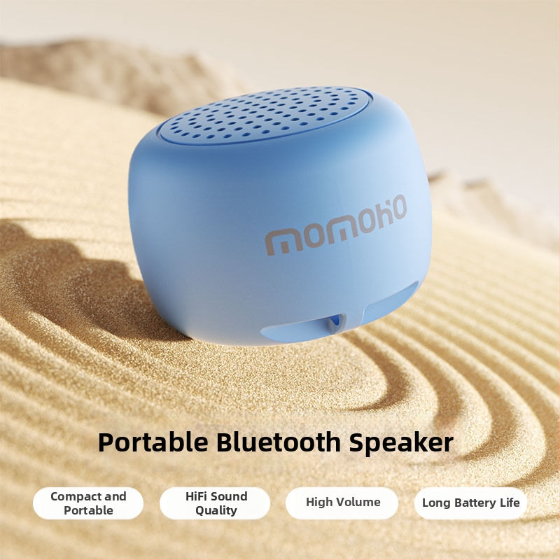 Prenosný Bluetooth reproduktor – kompaktný vonkajší mini reproduktor (Bluetooth 5.0, 2W, dosah 10 m, frekvenčné pásmo 150Hz–16kHz, USB nabíjanie)