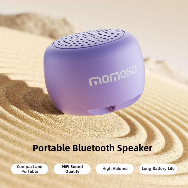 Prenosný Bluetooth reproduktor – kompaktný vonkajší mini reproduktor (Bluetooth 5.0, 2W, dosah 10 m, frekvenčné pásmo 150Hz–16kHz, USB nabíjanie)